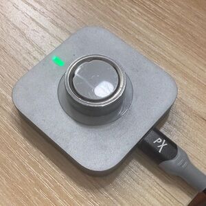 Oura Silver and Gray Wearable Charger